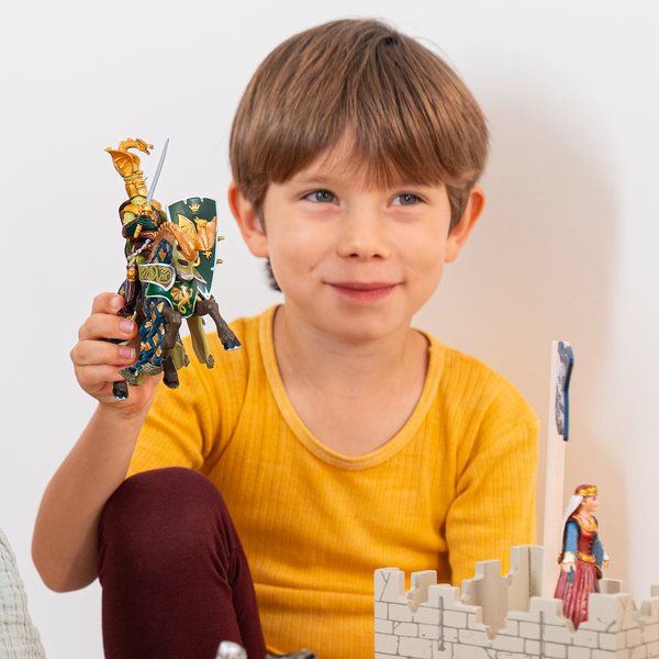 Figurine Maître des armes cimier dragon Papo - personnage médiéval