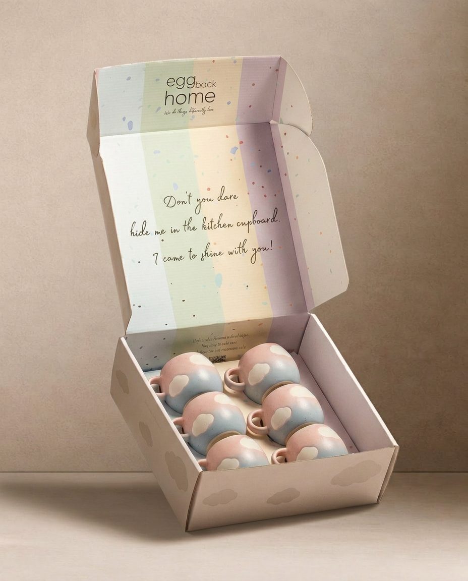 Cloud Mug 90ml 6 Pieces Set Gift Collection