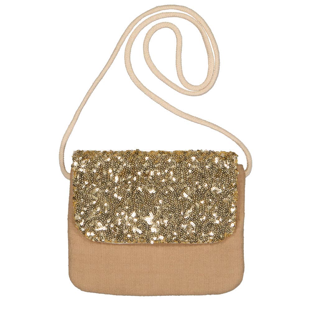 Sac à main - Sequins dorés