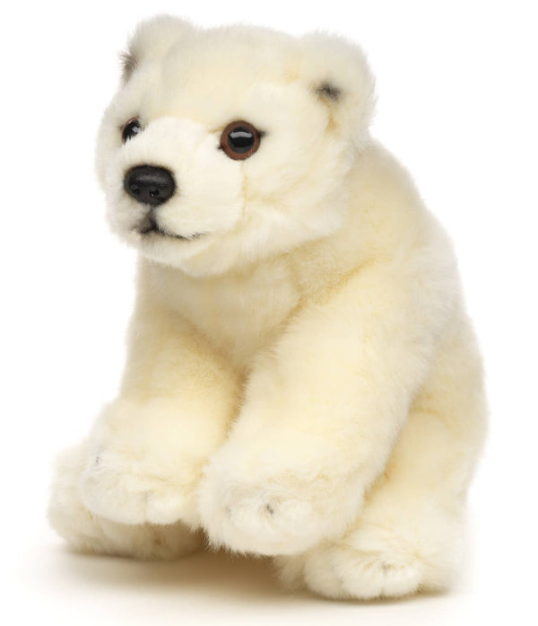 Ourson polaire, debout, 19 cm (longueur), peluche Uni Toys