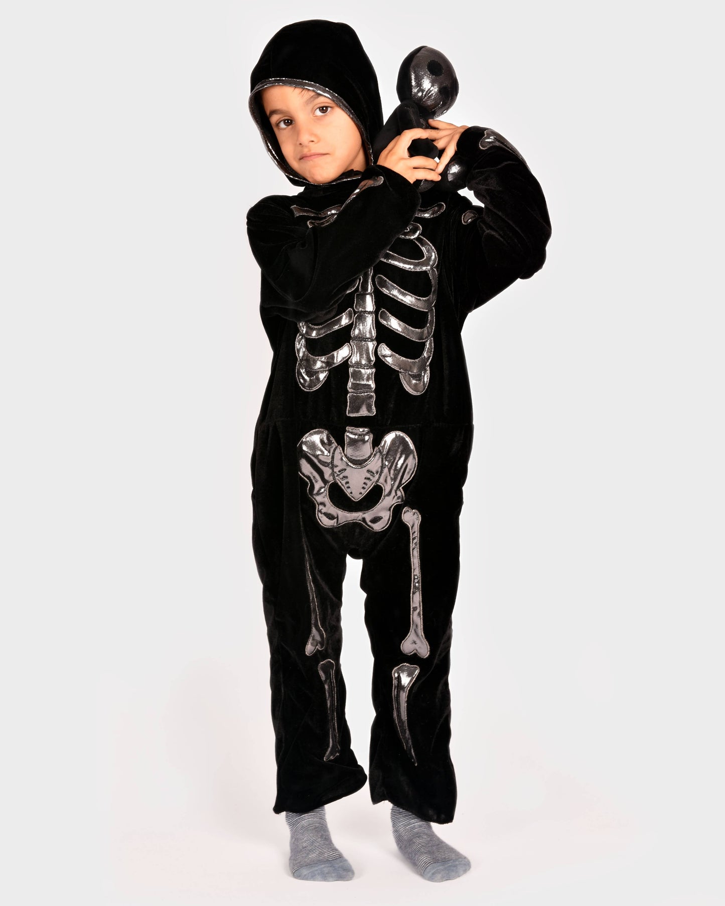Combinaison squelette Deluxe 110 cm pour enfants de 4-5 ans