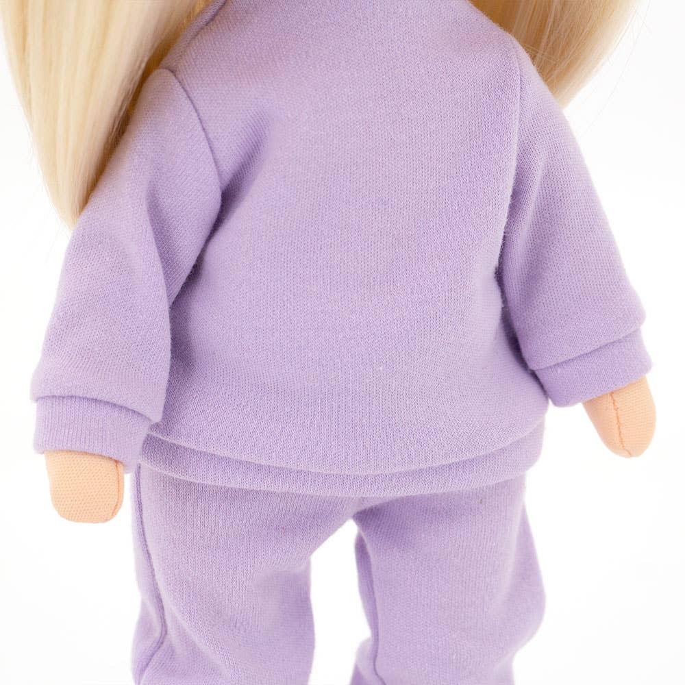 Clothing set: purple tracksuit, 28 cm