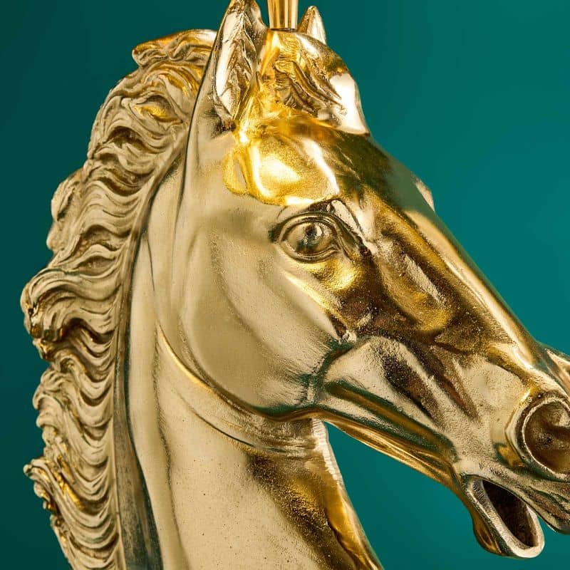 Lampe de table Cheval Or