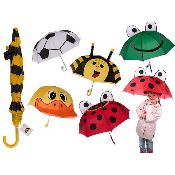 Ombrello per bambini con disegno di animali