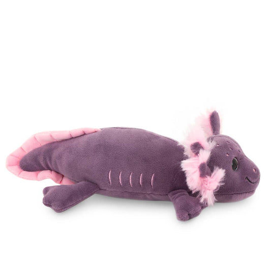 Axolote de peluche roxo, 20 cm