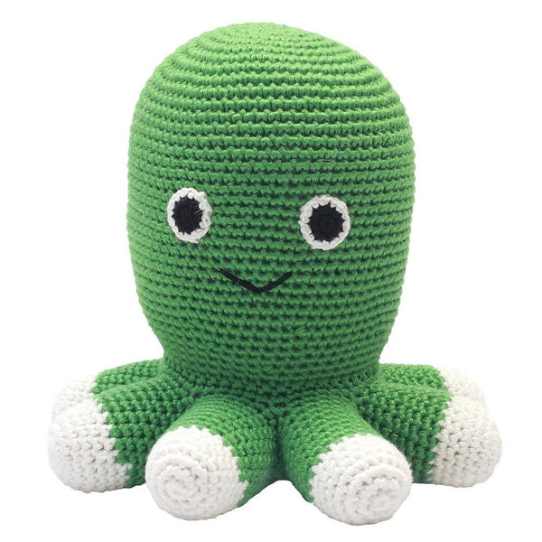 Peluche all'uncinetto - Polpo verde