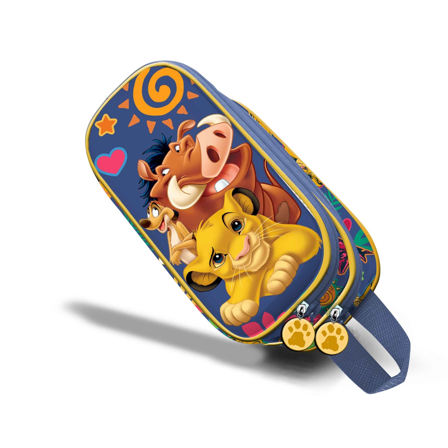 Estuche doble para lápices 3D de Disney Lion King Friends