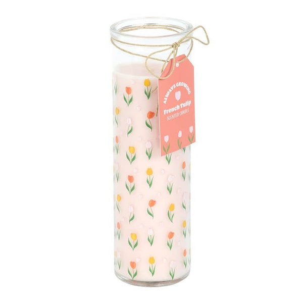 Bougie Tube Tulipe Imprimée Tulipe Française Fête des Mères