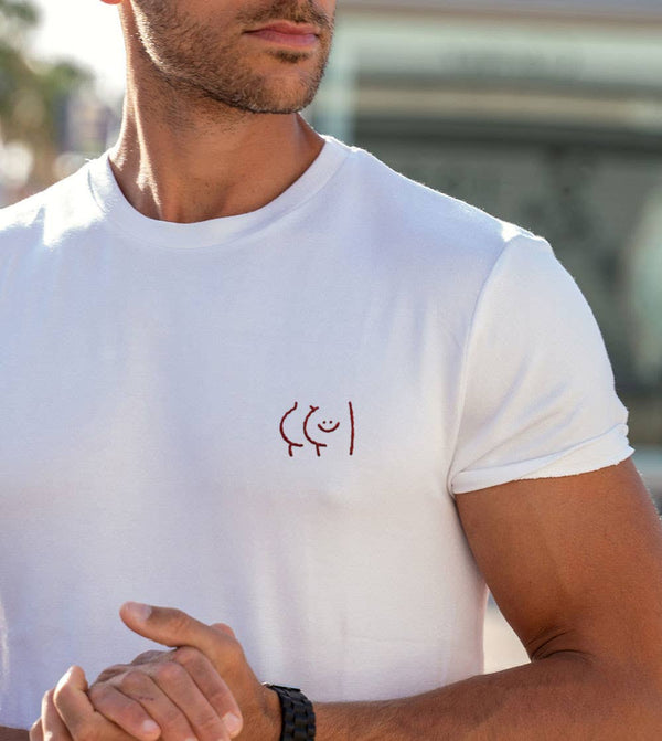 T-shirt brodé - P'tit cul - t-shirt brodé Juste un T-shirt
