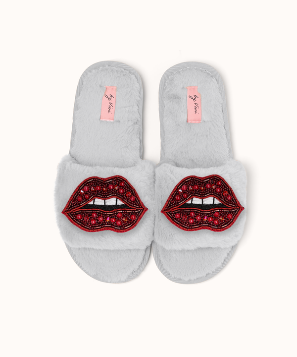 Paire de broches pour Chaussons - Lèvres