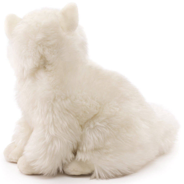 Peluche chat persan blanc assis Uni Toys