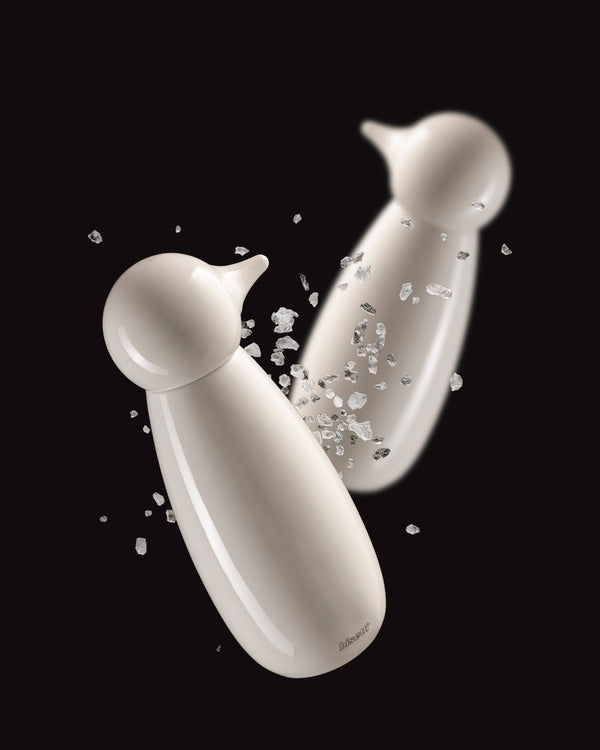 "Happy Feet" Spice Mill - White