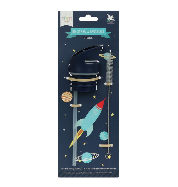 Kit bouchon, paille et goupillon - Espace – vue 2 – A Little Lovely Company