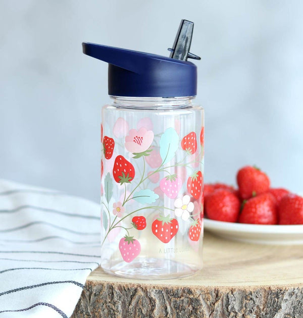 Gourde enfant - Fraises – vue 2 – A Little Lovely Company