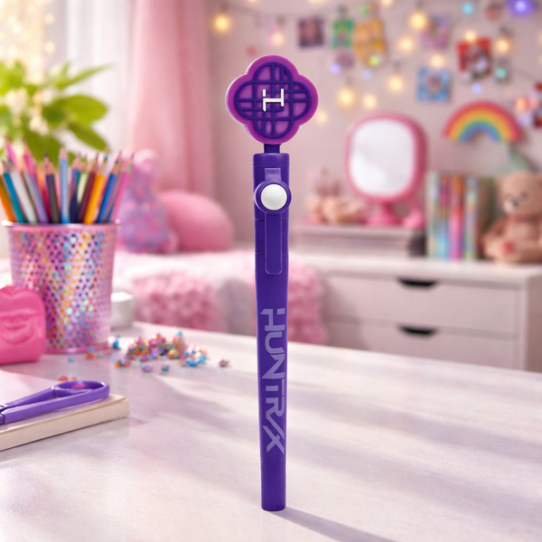 KPop Demon Hunters - Stylo fidget incl. figurine de collection Huntr/x