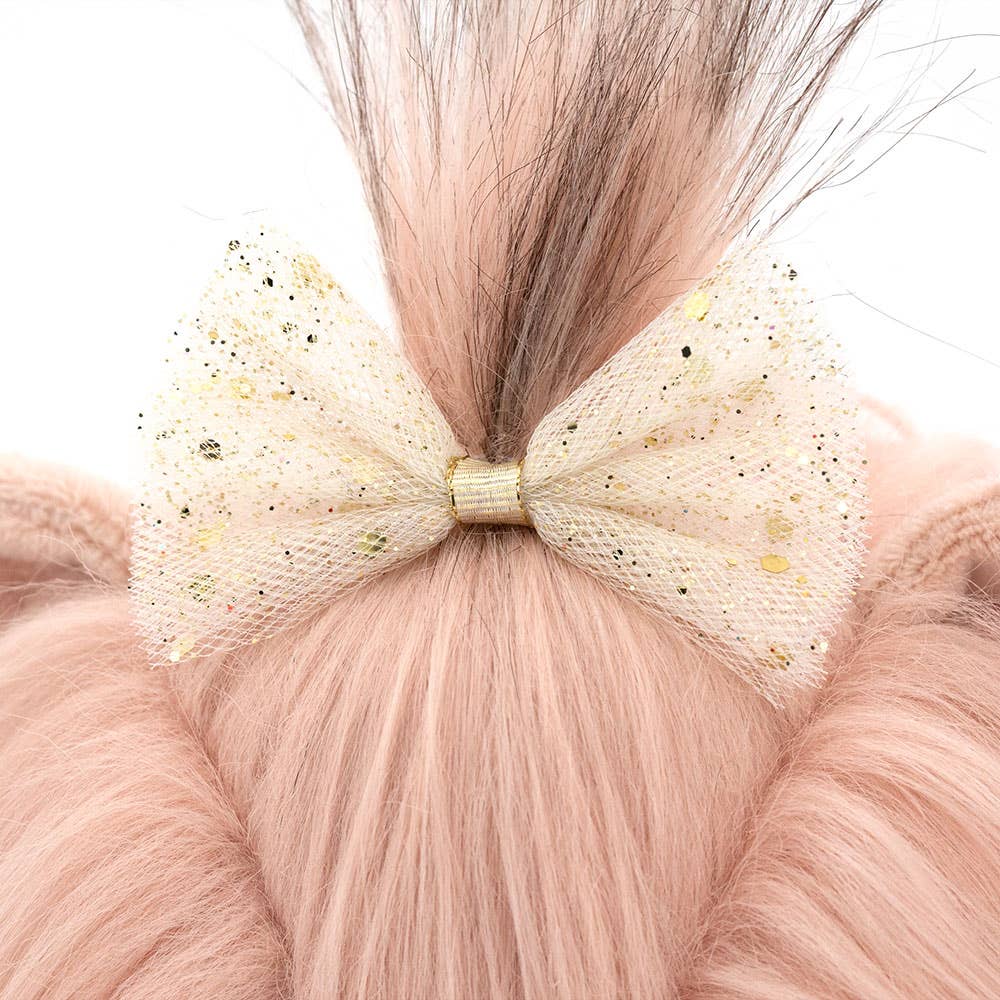 Poupée chien Lucky Yoyo : Veste Dorée-38cm