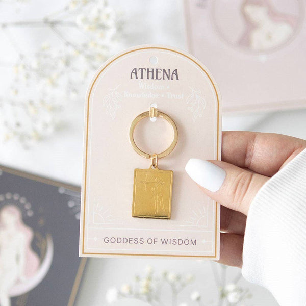 Athena Goddess Talisman Keychain