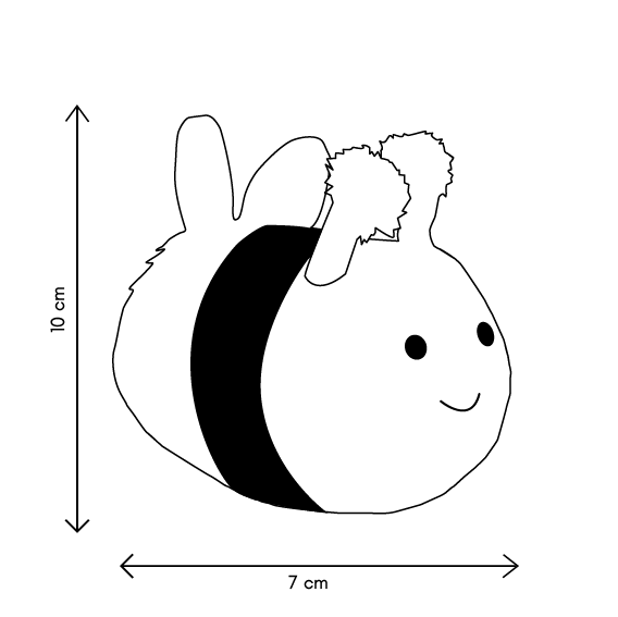 Peluche Amis du jardin - Abeille