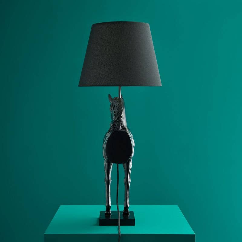 Lampe de table Cheval Wendy, Noir