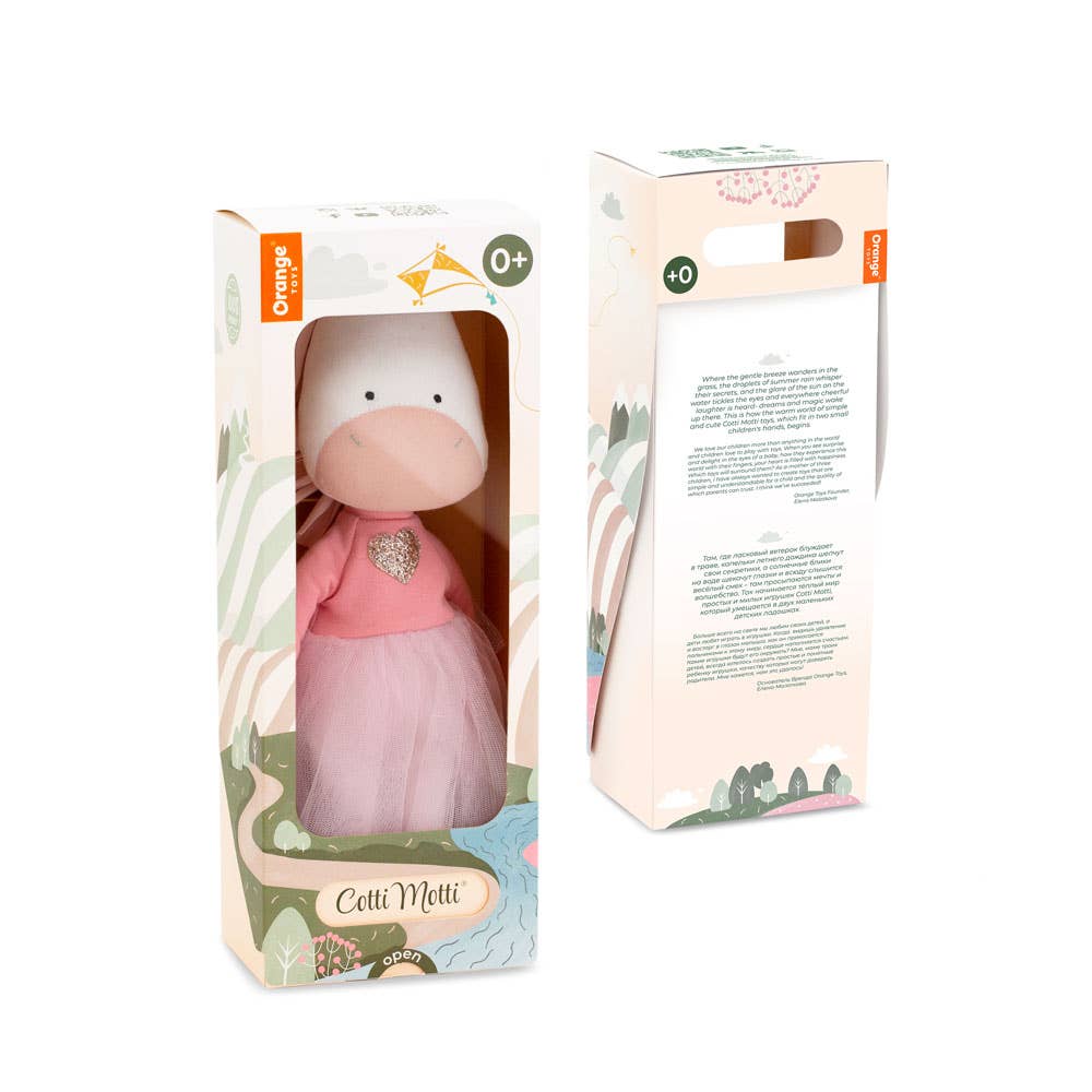 Cotti Motti cotton soft toy, Daphne the unicorn - 29 cm - from 0 months