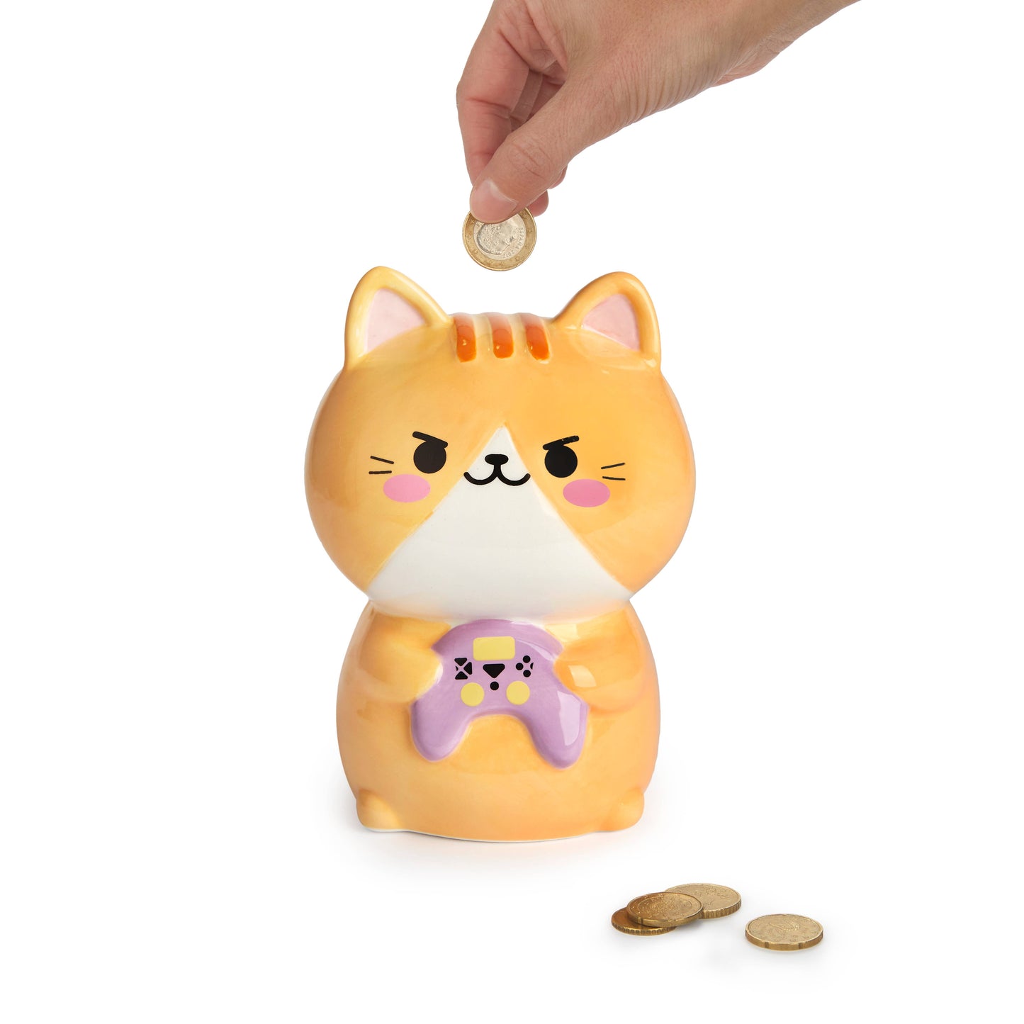 Hucha de gato gamer kawaii
