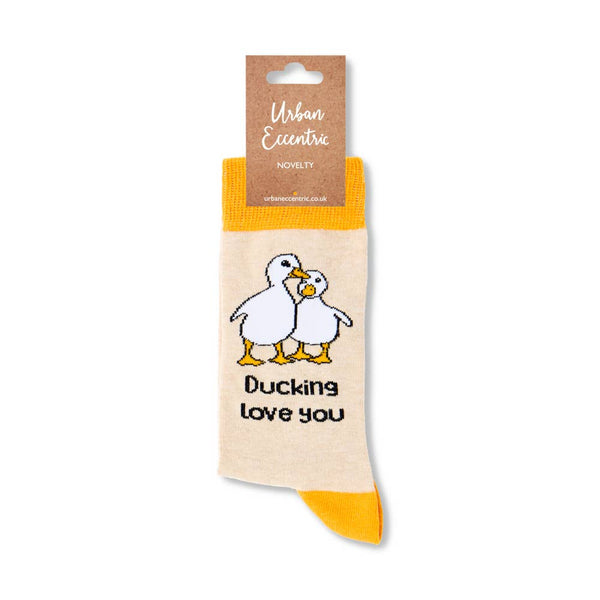 Calzini a forma di papera "Ducking Love You"