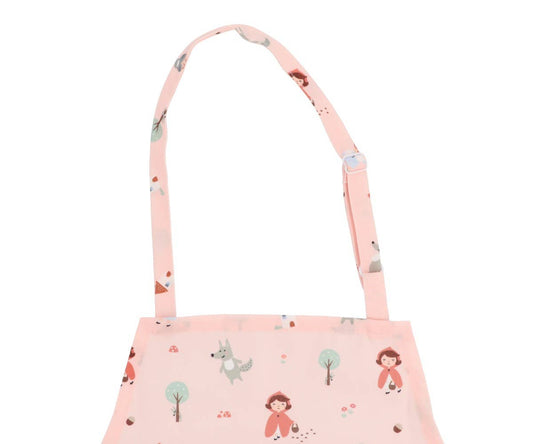 Juego de delantal y agarradera de Caperucita Roja