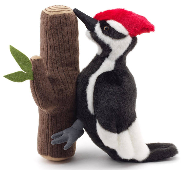 Peluche Pivert sur le tronc Uni Toys