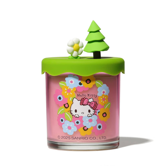 Bougie parfumée Hello Kitty Seasons, Fleur de Printemps, Couvercle 3D