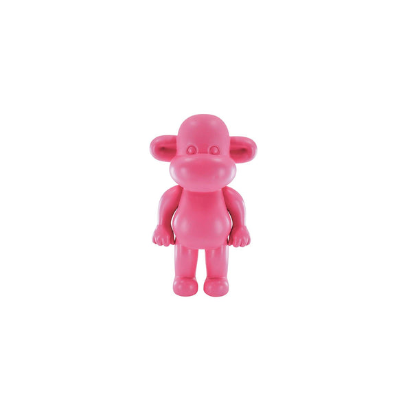 Ornamento - Figurina di scimmia 'The Legend' - Poliresina - Rosa - 20,5x13,5x35cm