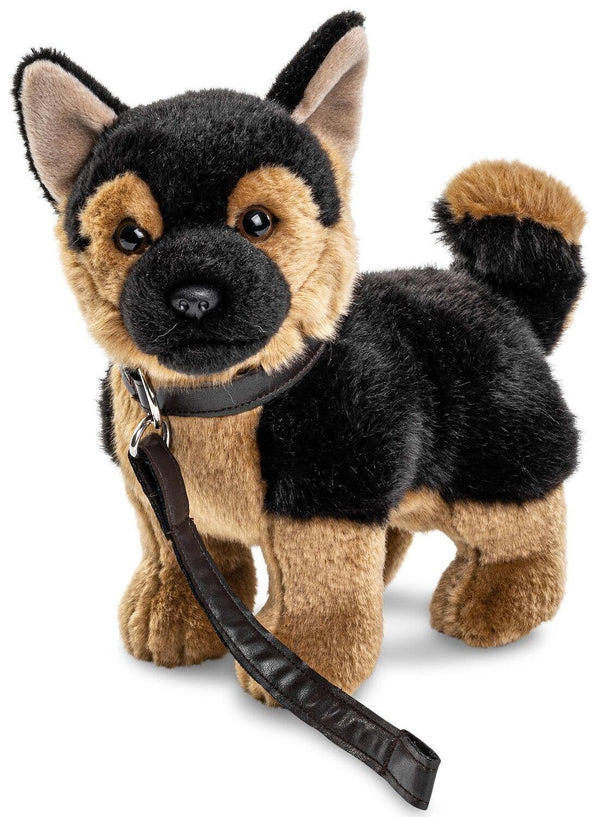 Peluche/peluche pour chiot berger allemand (avec laisse) Uni Toys