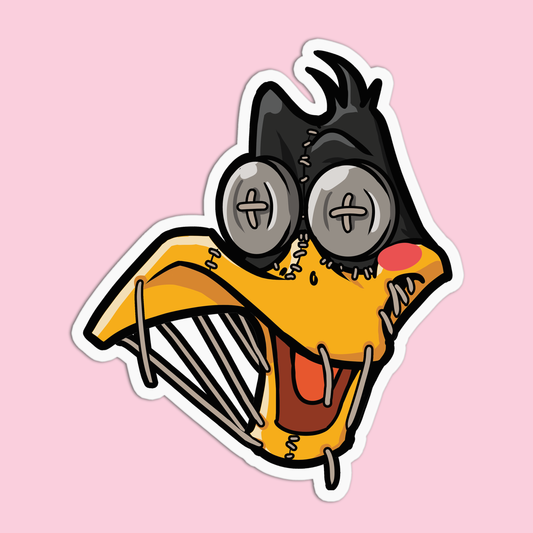 Pegatina de pato cosido