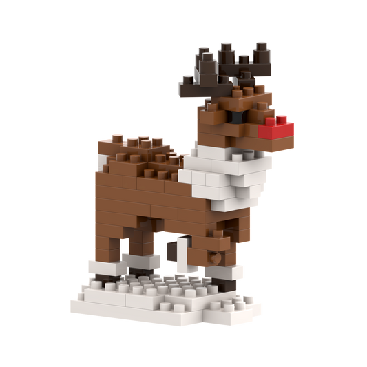 Carte postale BRIXIES en forme de renne