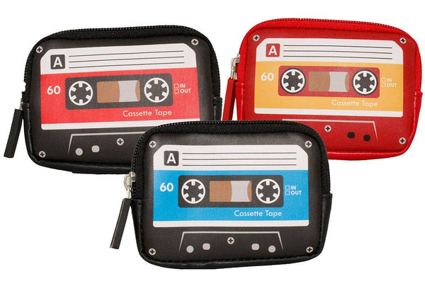 Cartera de casete retro