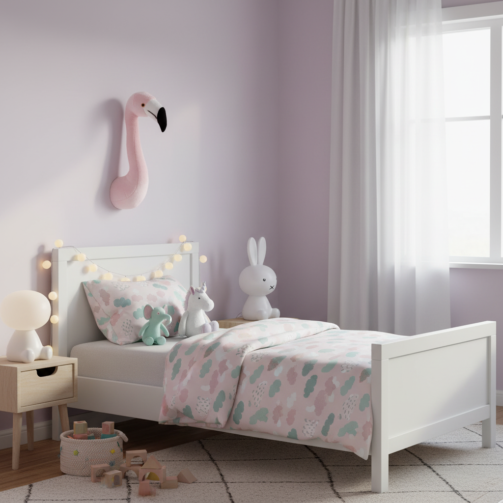 Decorazione da parete in peluche Sophia il fenicottero