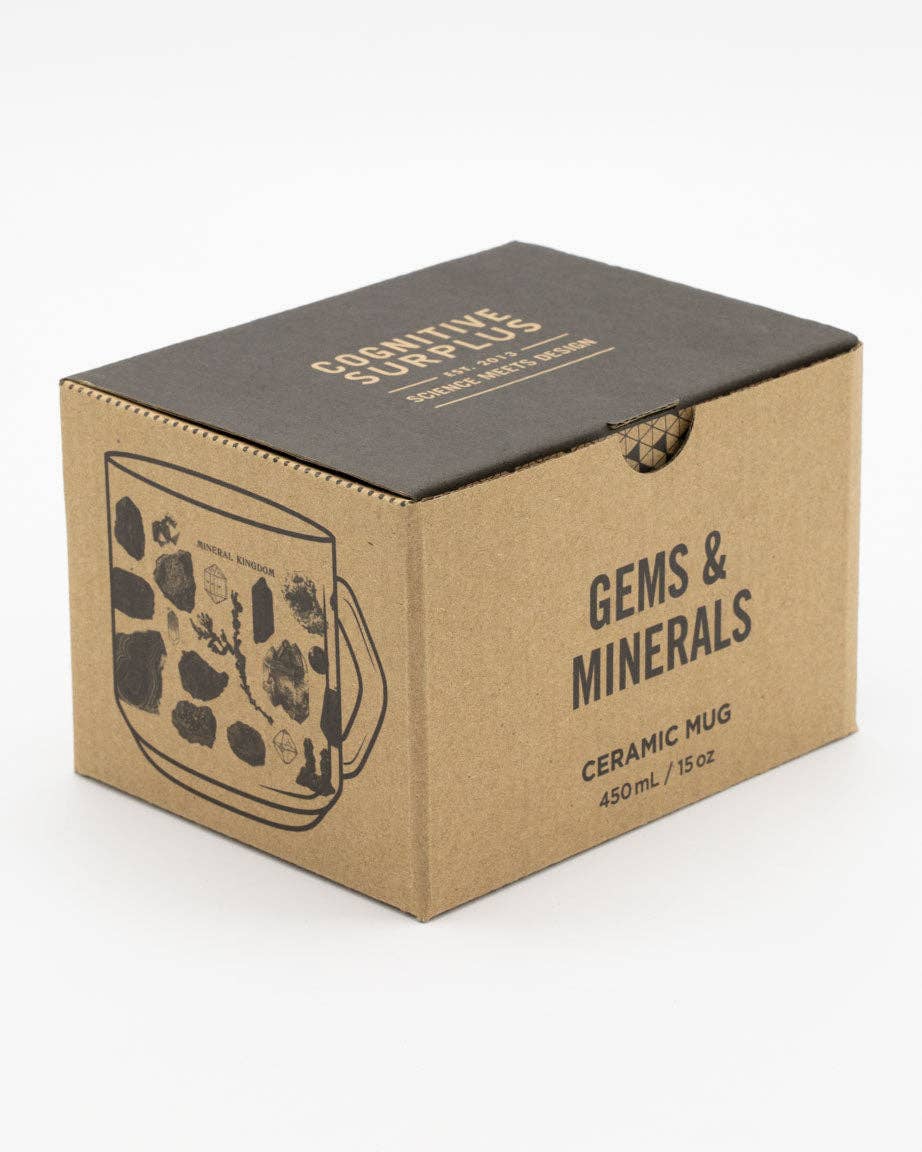 Mug Gemmes et Minéraux – produit scientifique Cognitive Surplus EU, vue 3