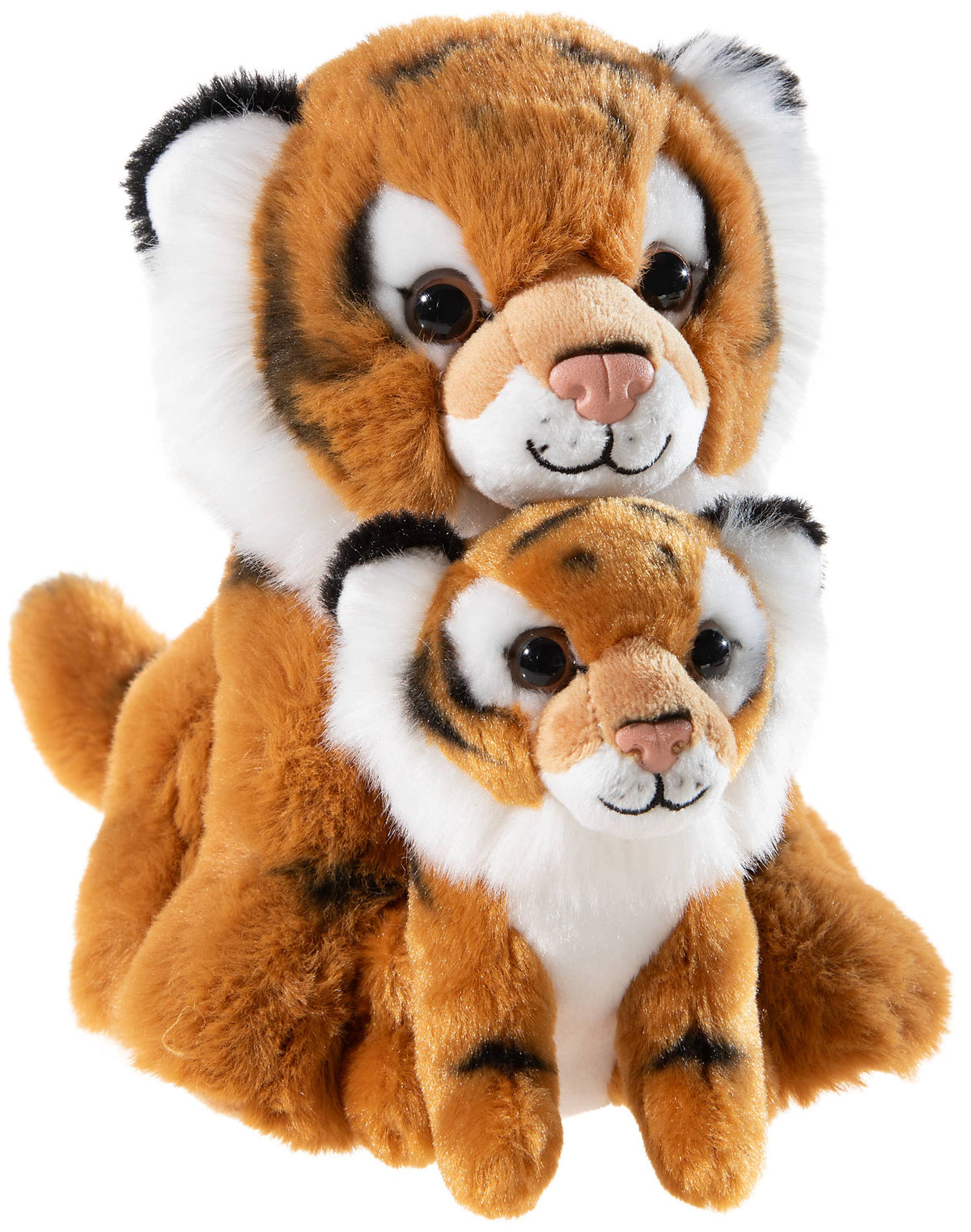 Peluche tigre com cria Misanimo — 20 cm