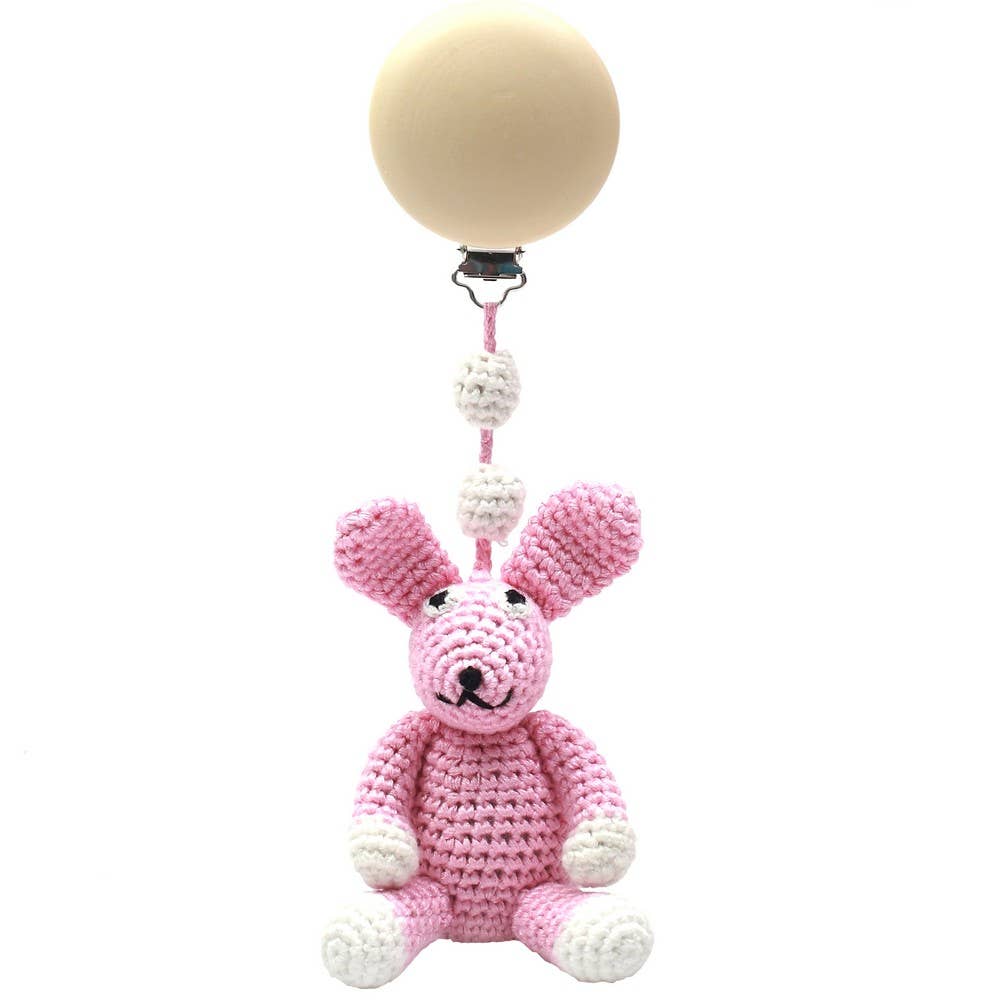Gancho para cochecito de elefante - Rosa