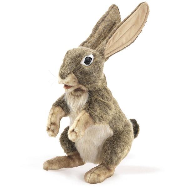 Marionnette à main Liève/Jack Rabbit 3200 Folkmanis réaliste