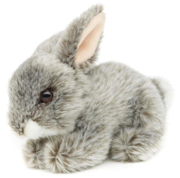 Peluche Lapin couché (gris) Uni Toys