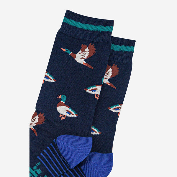 Chaussettes Bleues marine Canards Colvert