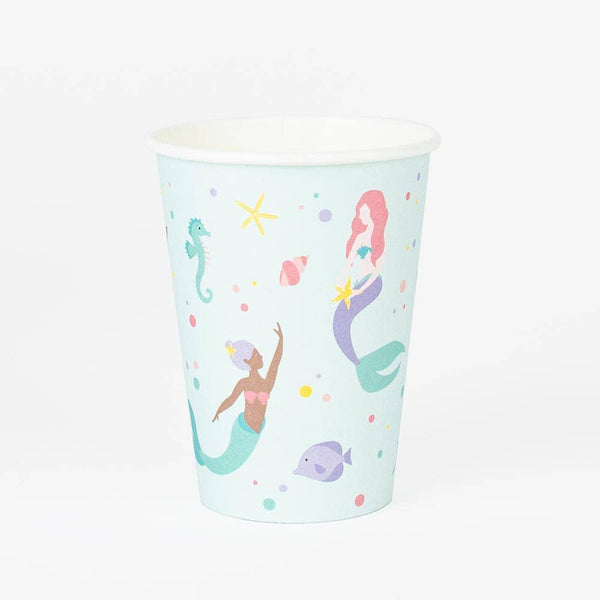 8 bicchieri di cartone - Sirene