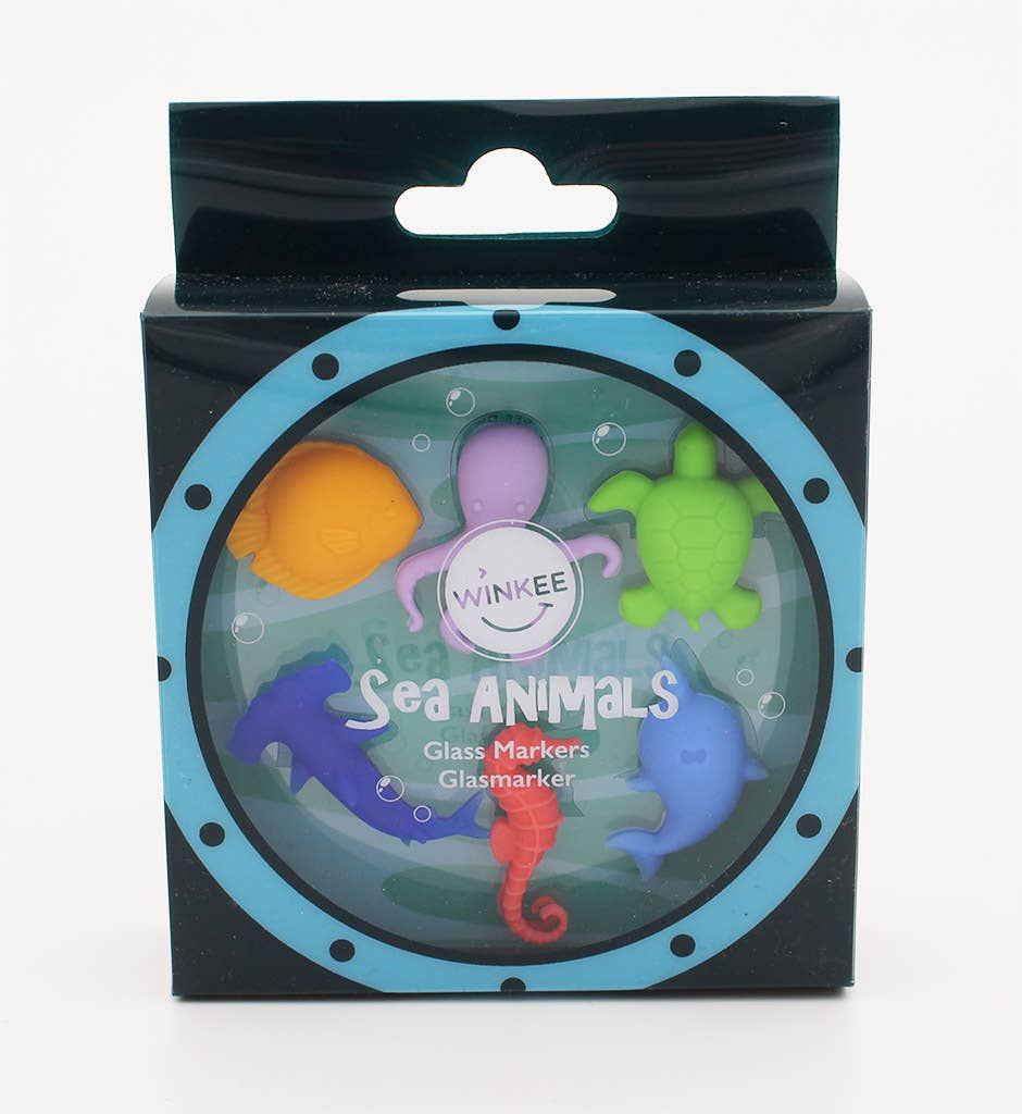 Marqueurs en verre Animaux Marins