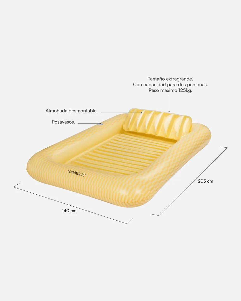 Flotador tanning pool amarilla - PORTOFINO