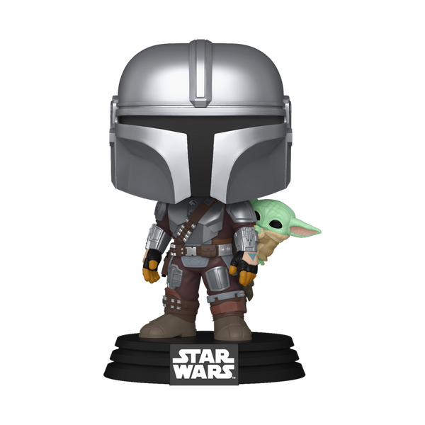 Pop! The Mandalorian with Grogu (On Back) #818 - vue officielle Funko 1