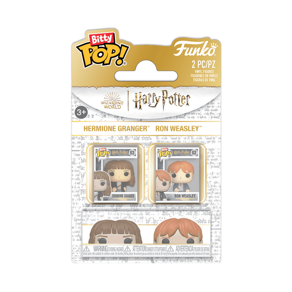 Bitty Pop! Hermione Granger & Ron Weasley 2-Pack - packaging officiel