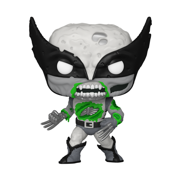 Pop! Zombie Wolverine (Noir & Blanc) (Glow) - vue avant officielle