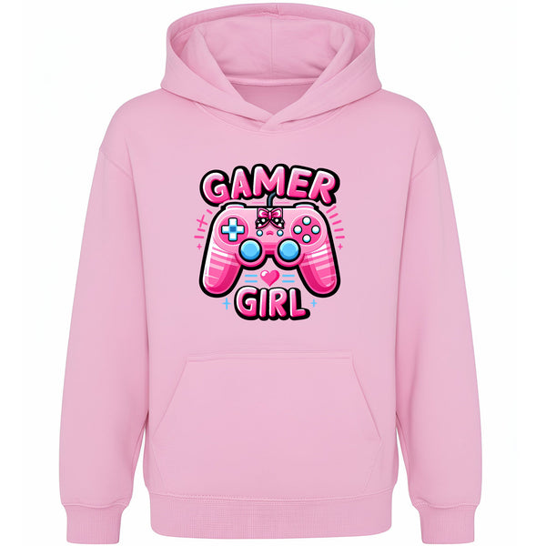 Sweat à capuche gymnastique – Fringoo gaming rose for Girls Cotton Rich Soft Hooded – gaming Pad rose