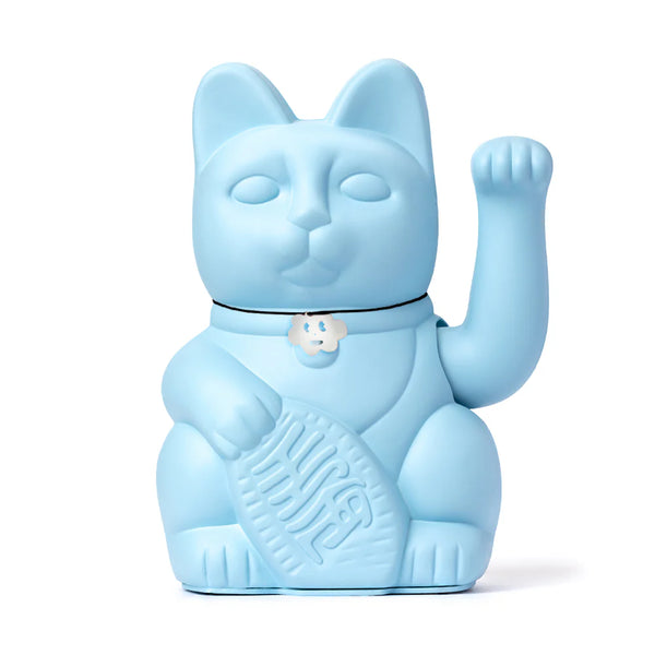 Gatto fortunato azzurro