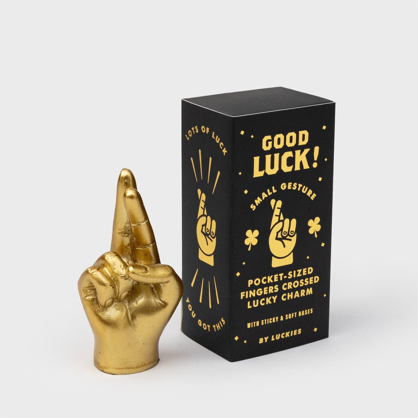 Good Luck – Golden Fingers Crossed Lucky Charm | SUCK UK